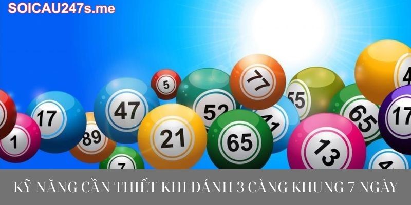 Kỹ Năng Cần Thiết Khi Đánh 3 Càng Khung 7 Ngày