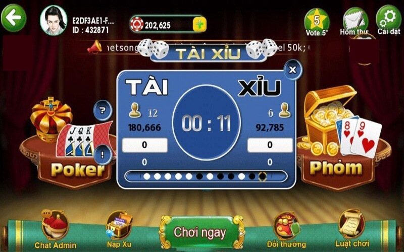 Giao diện tài xỉu dễ chơi, dễ thao tác