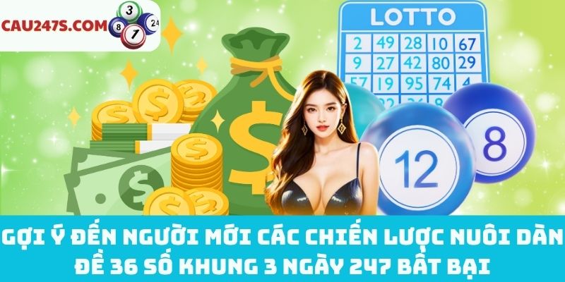 Chiến lược nuôi dàn đề 36 số khung 3 ngày 247 bất bại